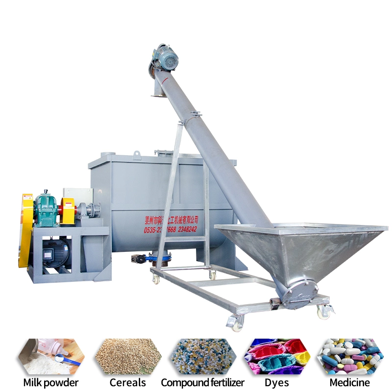 Ribbon Blender Detergent Powder Mixing Machine Cement /Feed/Double Ribbon/Mixer