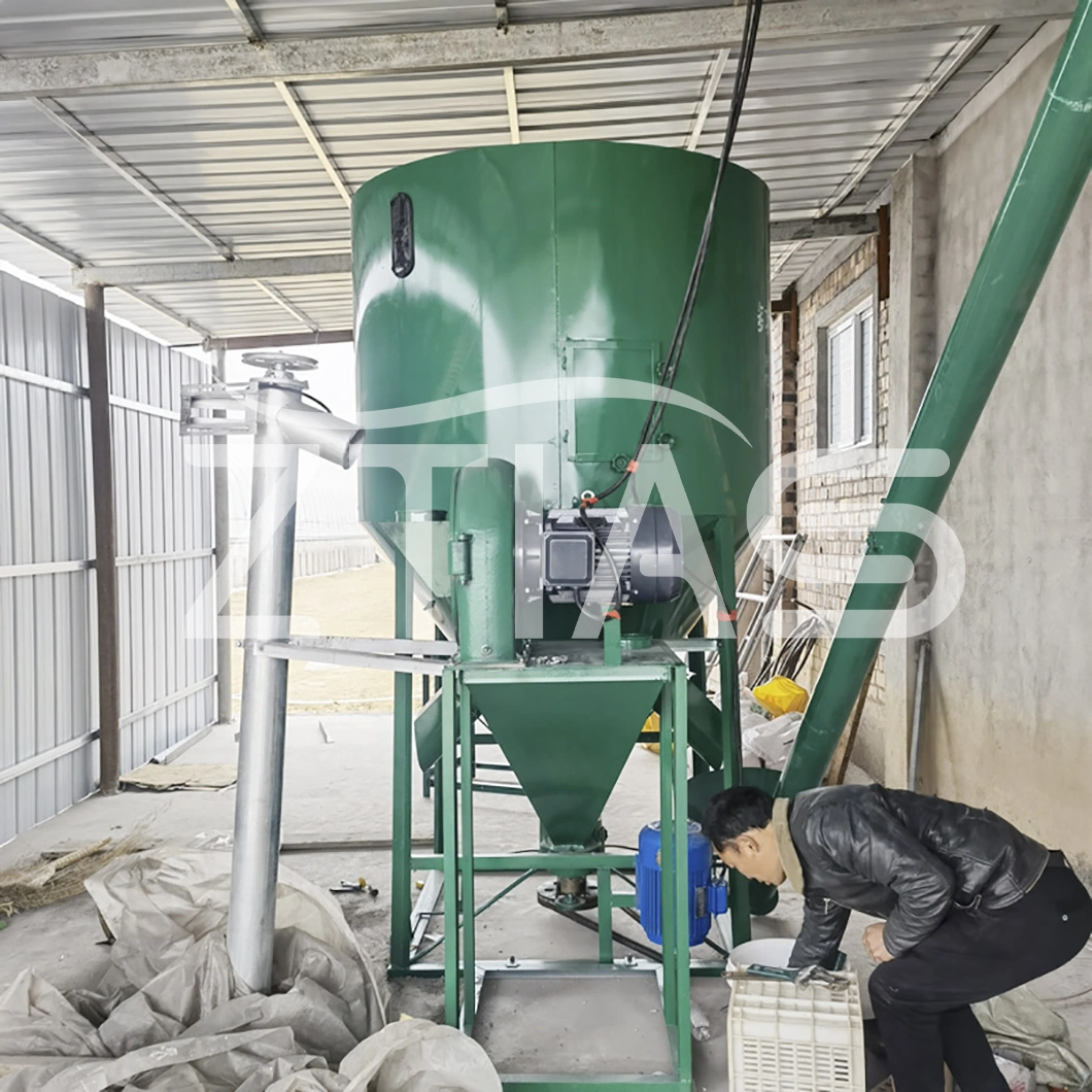 Simple Chicken Feed Making Machine Feed Mix Animal Food Plant Poultry Feed Grinder and Mixer Corn Soybean Wheat Cast Iron