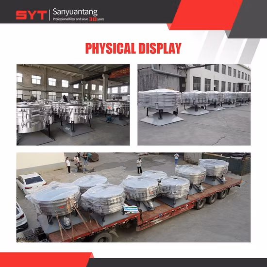 Macchine per attrezzature per setaccio vibrante rotante con setaccio per polvere per spezie per cereali