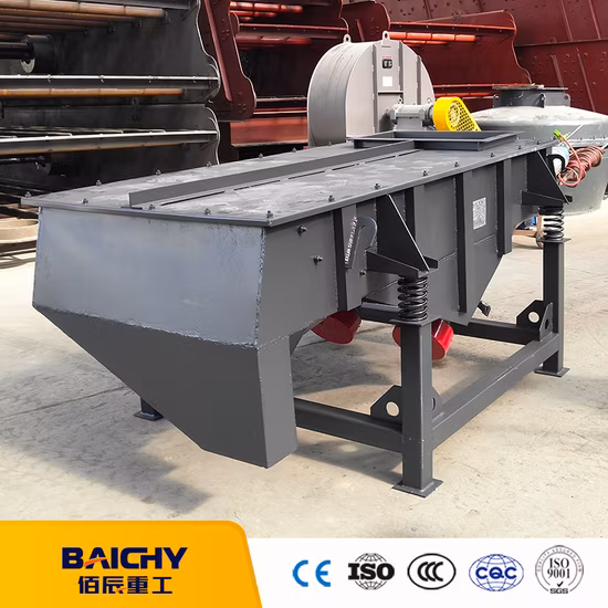 Vagliatrice industriale per sabbia di quarzo, ghiaia, vaglio vibrante, miniera, vagliatrice lineare